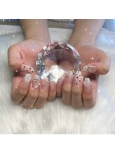 大人ガーリーネイル