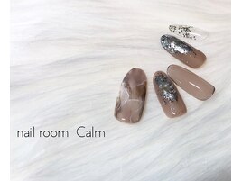 大人の大理石 nail