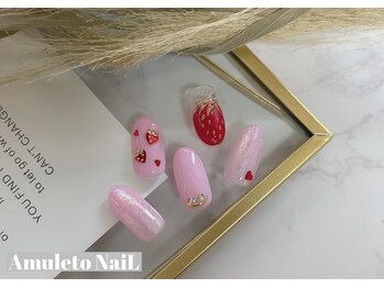 アムレート ネイル 蕨(Amuleto NaiL)/いちごネイル