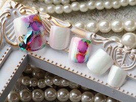 フットネイル♪マーブルリキッド