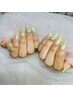 【新規ジェルオフ無料】チップ長さだし＋ワンカラー＋パーツ２本☆11,000 円