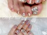 【★ハンド&フットネイル】 親指デザイン◎ 2本埋め尽くし150分　¥11200
