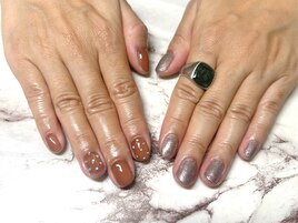 ワンカラー/ブラウン/パープル