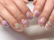 ネイルフロンティア 吉祥寺(NAIL FRONTIER)/手描きフラワーアート14980円