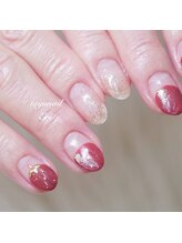 たゆ ネイル(たゆnail)/パラジェルフレンチいちごネイル