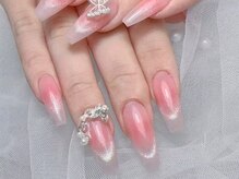 クイーンズネイルサロン(Queen's nail salon)/チーク+マグネットフレンチ