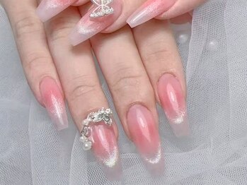 クイーンズネイルサロン(Queen's nail salon)/チーク+マグネットフレンチ
