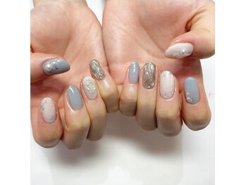 イーエムエー(e.m.a)/パラジェル/水色×キラキラ