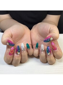 ラブネイル(LOVE NAIL)/マーメイドネイル