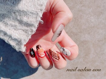 ネイルサロン ソウ 心斎橋店(Nail Salon Sou)/バレンタインネイル