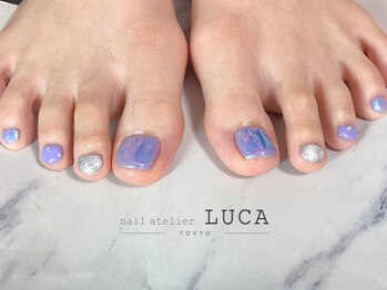 ネイルアトリエルカ(nail atelier LUCA)/M-824 うるうるパープル氷ネイル