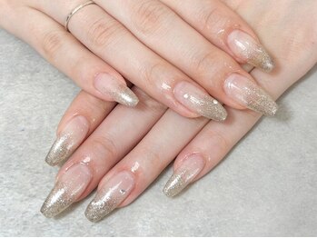 テラス(TERRACE)/シルバーラメグラデーション