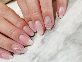 エアブラシで白グラデーション