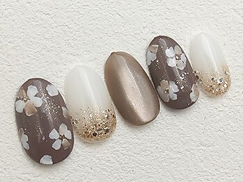 【定額】6490円★フラワーネイル