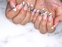 アン ジョーヌドラゴ/【自爪ネイル】変形フレンチ