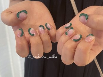 アンドココ 下北沢店(And & coco.)/うねうねネイル
