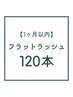 1ヶ月以内【フラットラッシュ/120本】