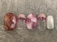 カラネイル 南森町店(calla nail)/ニュアンス　ピンク