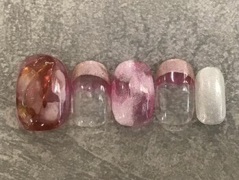 カラネイル 南森町店(calla nail)/ニュアンス ピンク