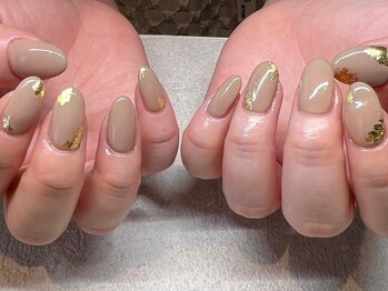 ビューティービースト フォー ネイルアンドアイラッシュ 熊本店(beauty:beast)/ホイルゴールドネイル