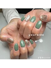 ユアサイド(yourside)/ヒョウ柄ネイル