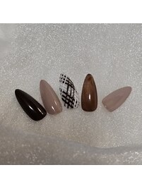 バレンタインネイル