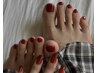 【オフ無料】８週ピッタリ!パラジェルでプロのFOOTうる艶 ワンカラー¥7500