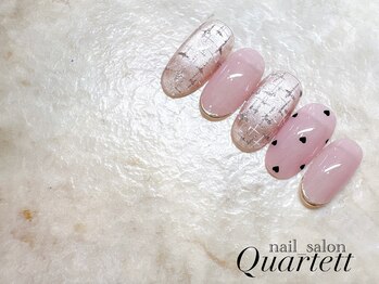 【ツイード×ハート×ラメ】