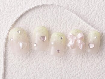 アイネイルズ 大宮店(I nails)/green×pink