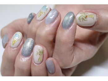 ディーエムジーネイル(DMG nail)/ヤシの木アート