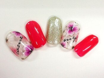 クリスタルネイル ボンベルタ橘店(CRYSTAL NAIL)/フラワーネイル