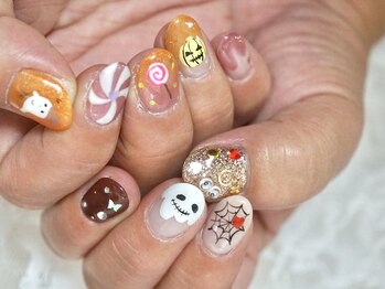 わたしのネイルとよもぎ蒸し/かぼちゃ