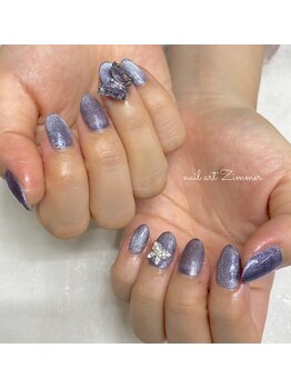 ネイルアート ジマー/蝶々マグネットコース