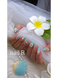 グラデ日焼けキティネイル♪