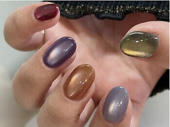 LOEWS NAIL 国分寺店 【ロウズ】の写真/≪マグネット100色以上≫フレンチ/ミラー/フラッシュ/インクetc...「アレンジ∞」旬colorも豊富にご用意◎