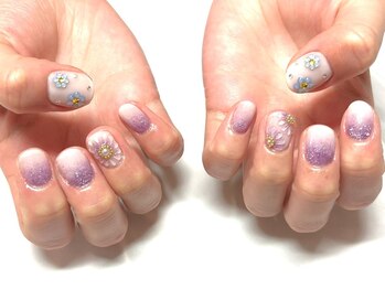ネイルサロンブリス(nail salon Bliss)/☆推しカラーのぷっくりネイル☆