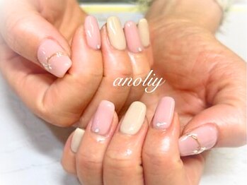 アノリー(anoliy)の写真/指先をキレイにして気分が上がる毎日に！派手なネイルができない方にも◎パラジェル使用で健康美爪に♪
