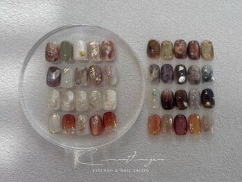 クレセントアイアンドネイル 天神大名店(Crescent Eye&Nail)の写真/【シンプルで物足りない方はこちら＊】お洒落なニュアンスnailに♪話題のミラー/マグネット/フラッシュも◎