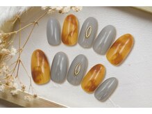 FASTNAIL松戸駅西口店【パラジェル/ジェルネイル専門/定額/マグネット/フットネイル】/秋フット 【11961】