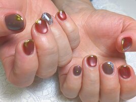 バレンタインネイル