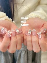 ネコ(Neko)/ガーリー韓国　リボン　チーク