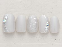 ノーネイル 熊谷(NO NAIL KUMAGAYA)/シンプルビジュー ￥4990