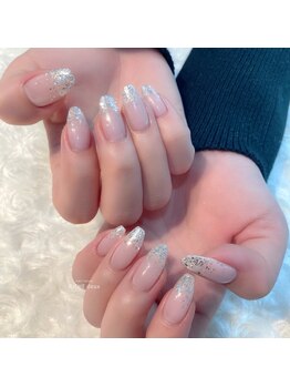 リッシュ ドゥ(RICHE deux)/ピンクベース×ラメグラデ