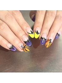 先取りハロウィンネイル