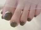 冬のブラックネイル