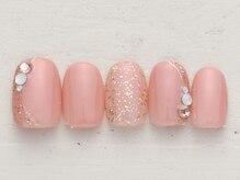 ノーネイル 熊谷(NO NAIL KUMAGAYA)/シンプルビジュー ￥4990