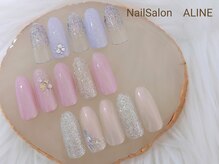ネイルサロン アリーヌ(ＡＬＩＮＥ)の雰囲気（【初回オフ無料+ハンド限定￥5500→￥4980】※写真7月新作￥5500　）