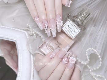 リンドネイル バイ モカ アンド ララ(Lind nail by moca and LaLa)/【mizuki】ホイップネイル
