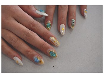 アンバー(Amber)/ターコイズネイル☆