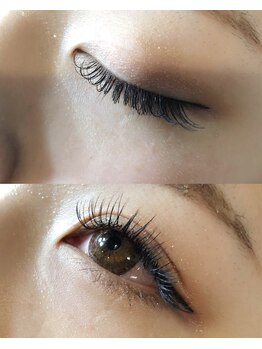 アイラッシュアンドコー(eyelash&co.)/目尻カールゆるめのデザインに♪
